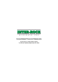 Inter-Rock Minerals Q2 2025 Financial Statements
