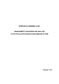 Management’s Discussion & Analysis 2025 Q3