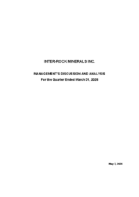 Management’s Discussion & Analysis 2026 Q1
